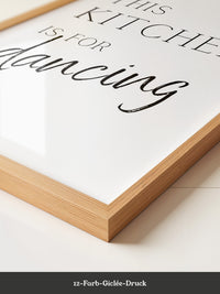 Tanzküche Modern Schriftmix