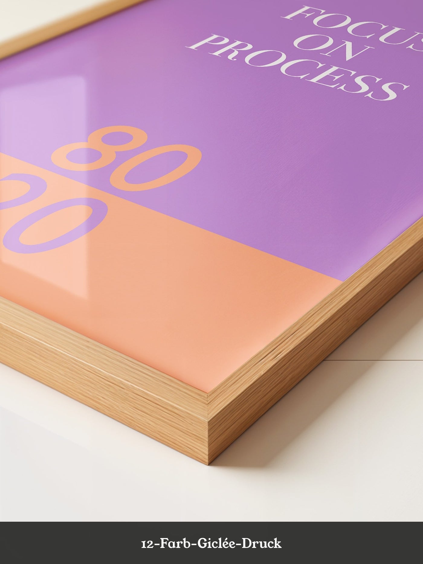 Fokus Prozess Lila Orange