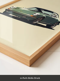 Porsche 911 Grün Retro-Design