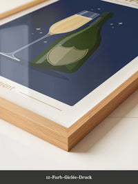 Champagnerflasche Elegant Gold
