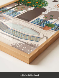 Sevilla Orangenhof Illustration