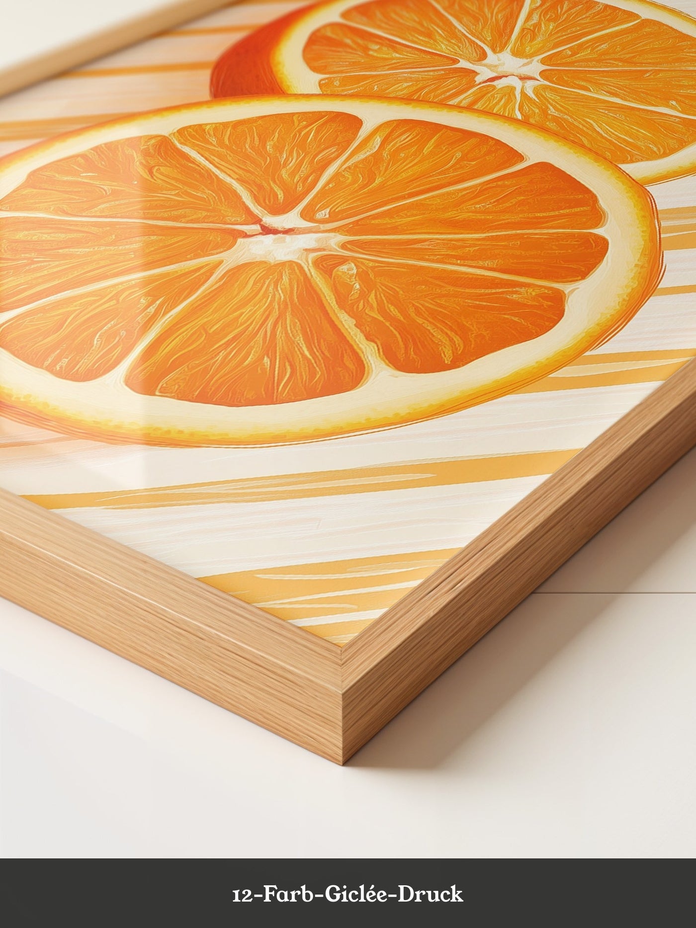 Orangen Scheiben grafisch