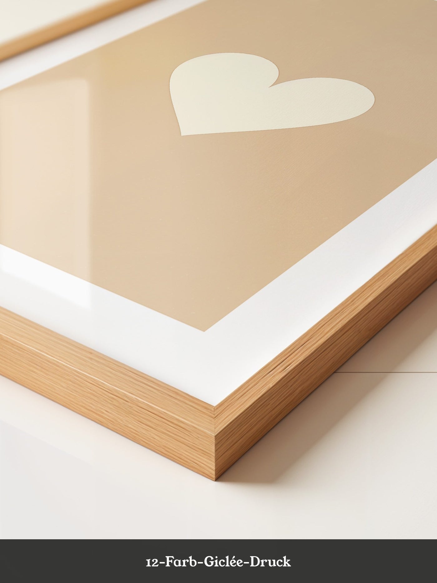 Herz Minimalismus Beige