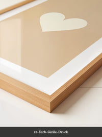 Herz Minimalismus Beige