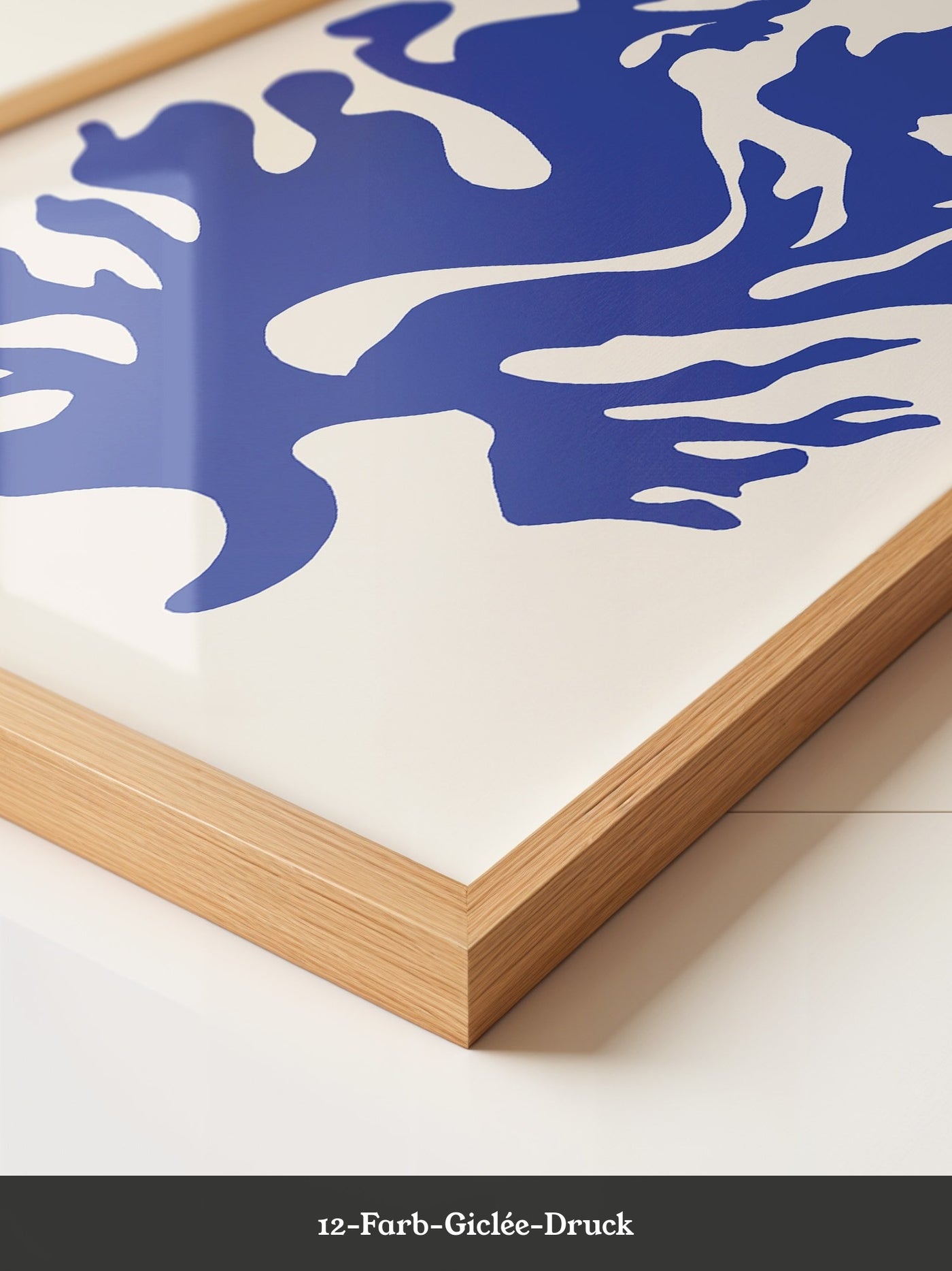 Blaues Korallenmuster abstrakt