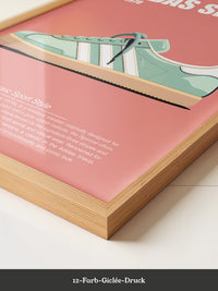 Sneaker Retro Stil Pastell
