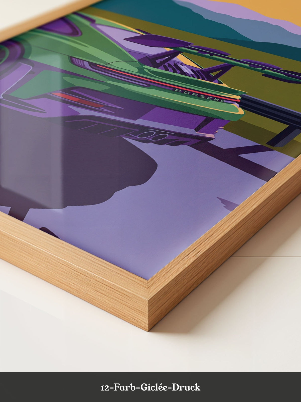 Sportwagen Berge Illustration