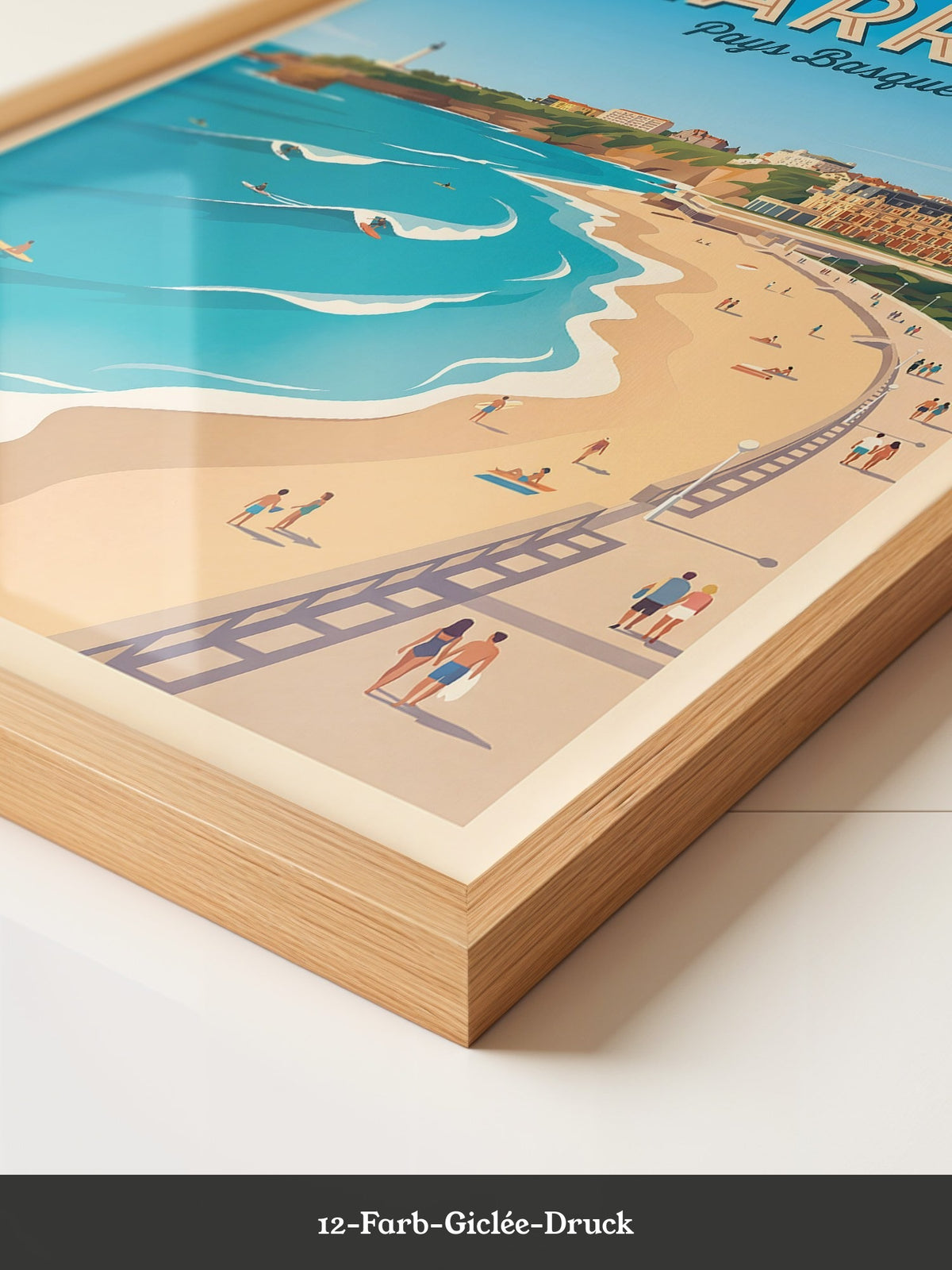 Biarritz Strand Retro Look