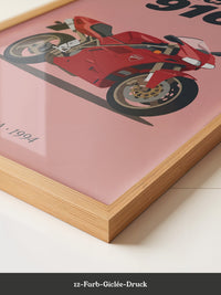 Ducati Motorrad Rot Retrostil
