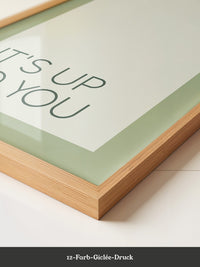 Minimalistischer Text grün