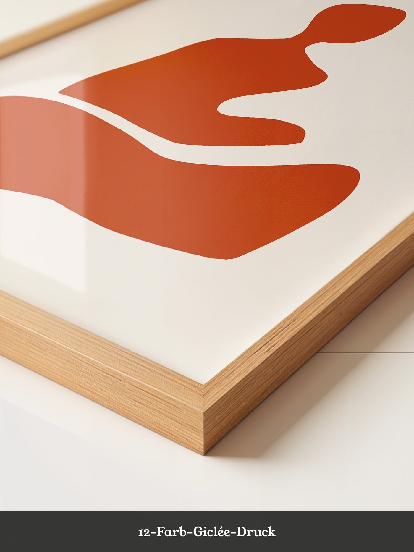 Meditation Figur Rot Minimalistisch