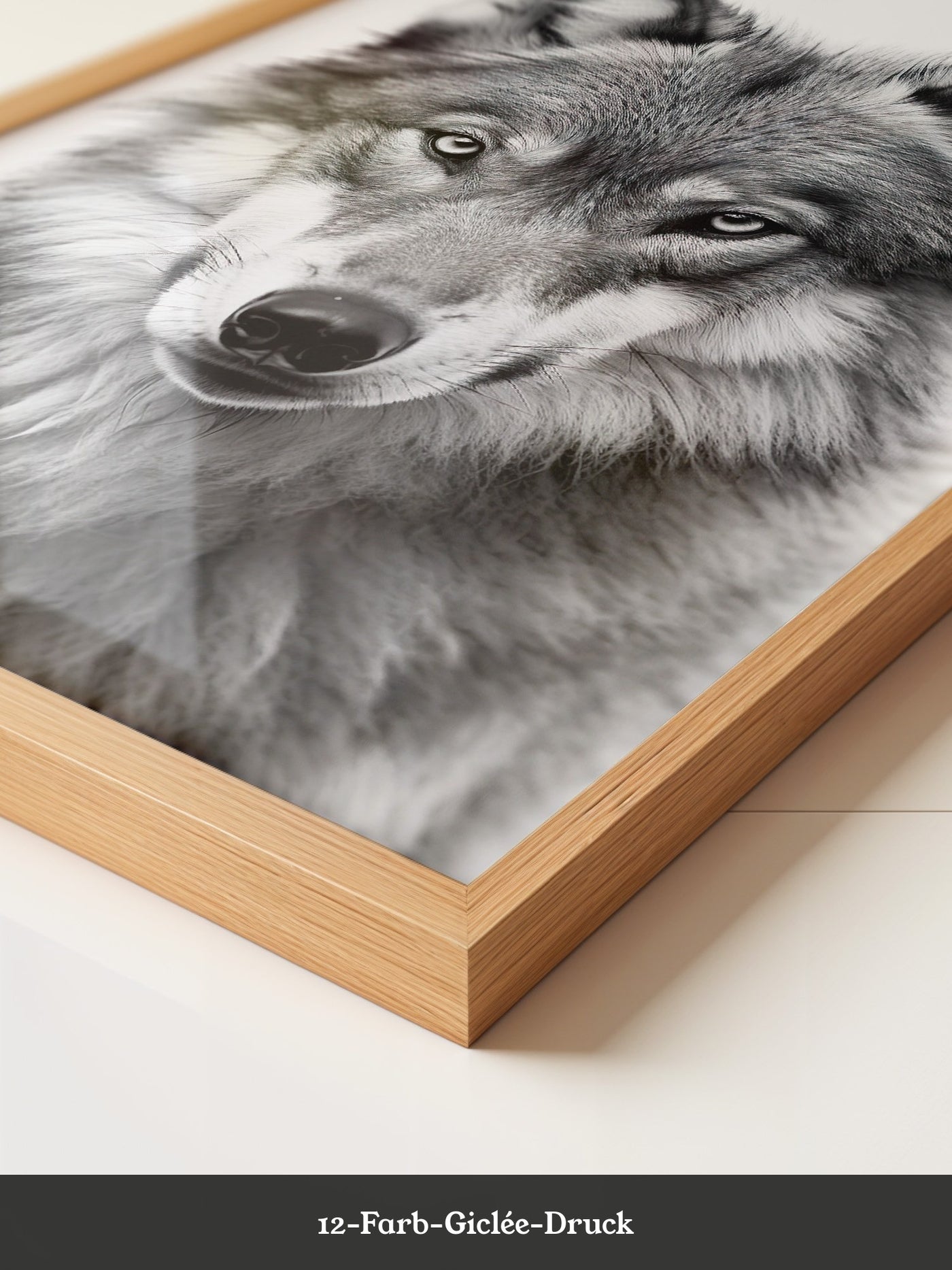 Wolf Porträt Nahaufnahme S/W
