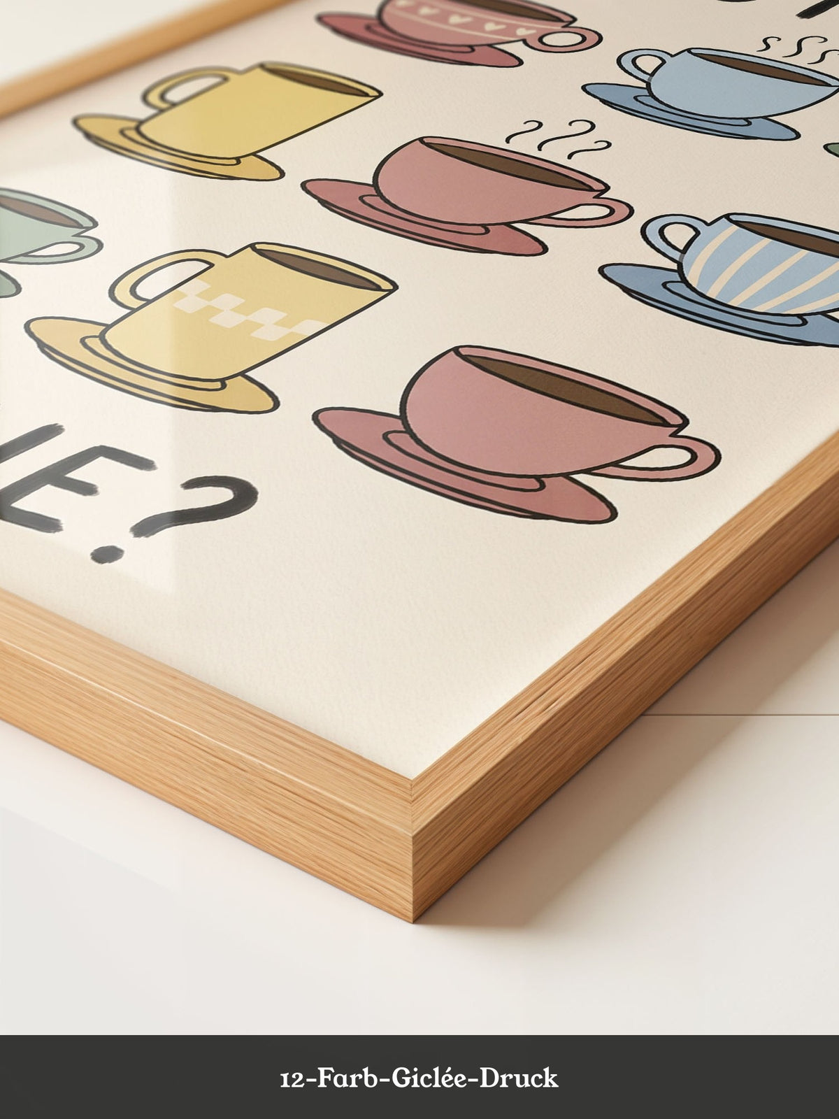 Kaffeetassen Illustration bunt