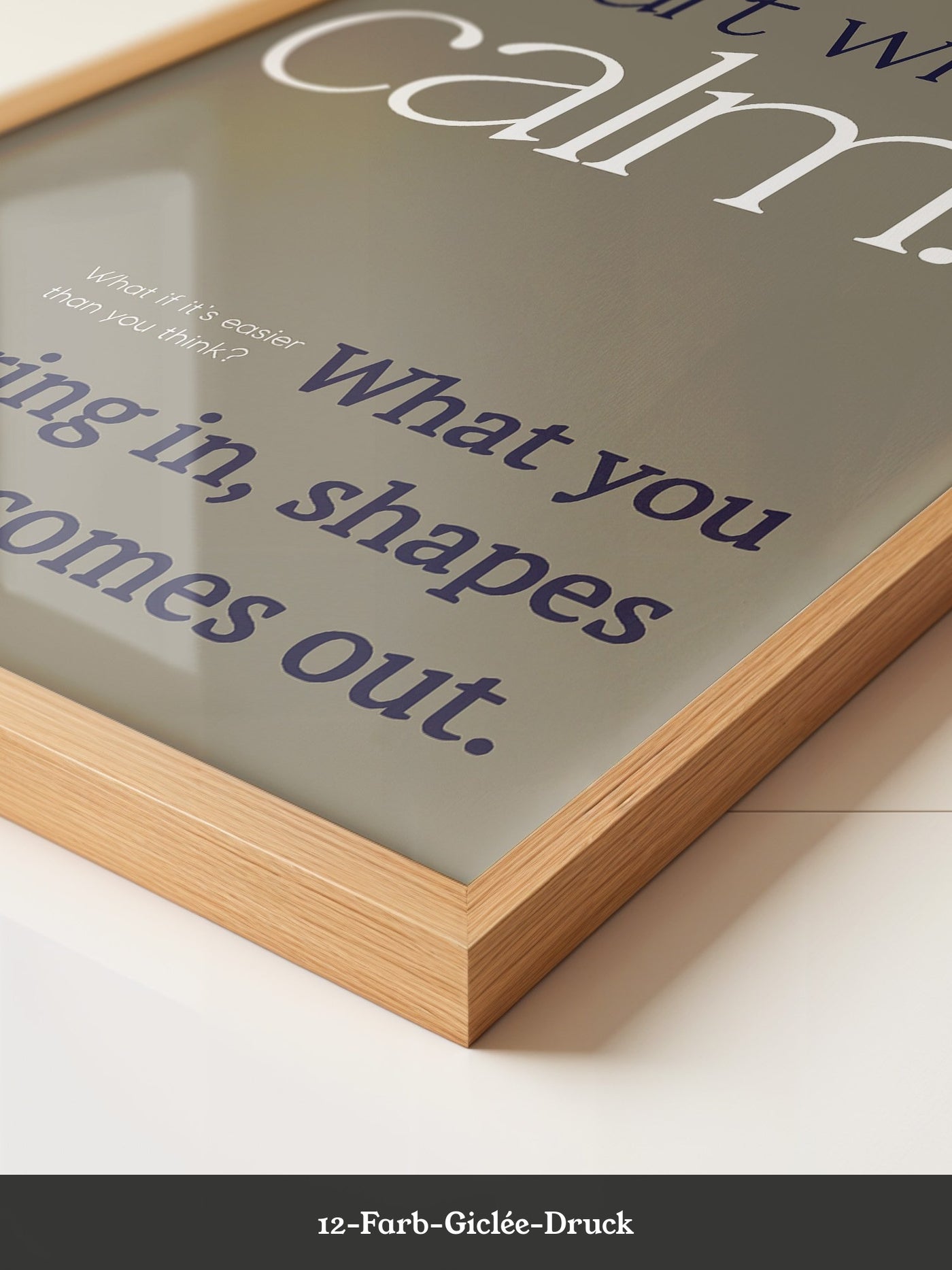 Calm Start Beige Typografie