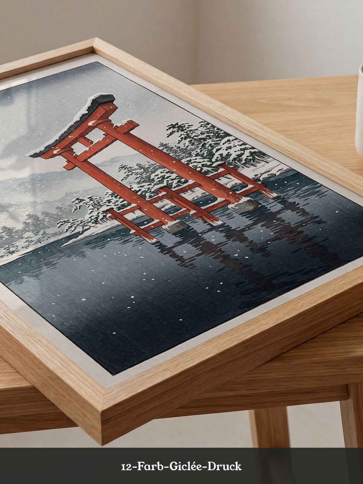 Torii-Schneelandschaft Rot