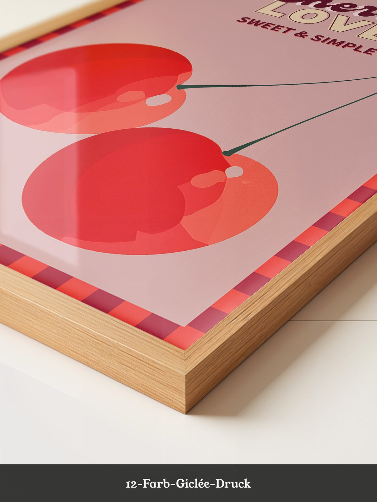 Kirschen Grafik Rot Vintage