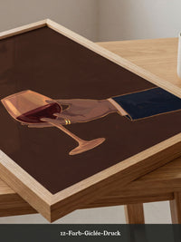 Weinglas Hand Illustration