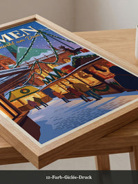 Weihnachtsmarkt Bremen Illustration