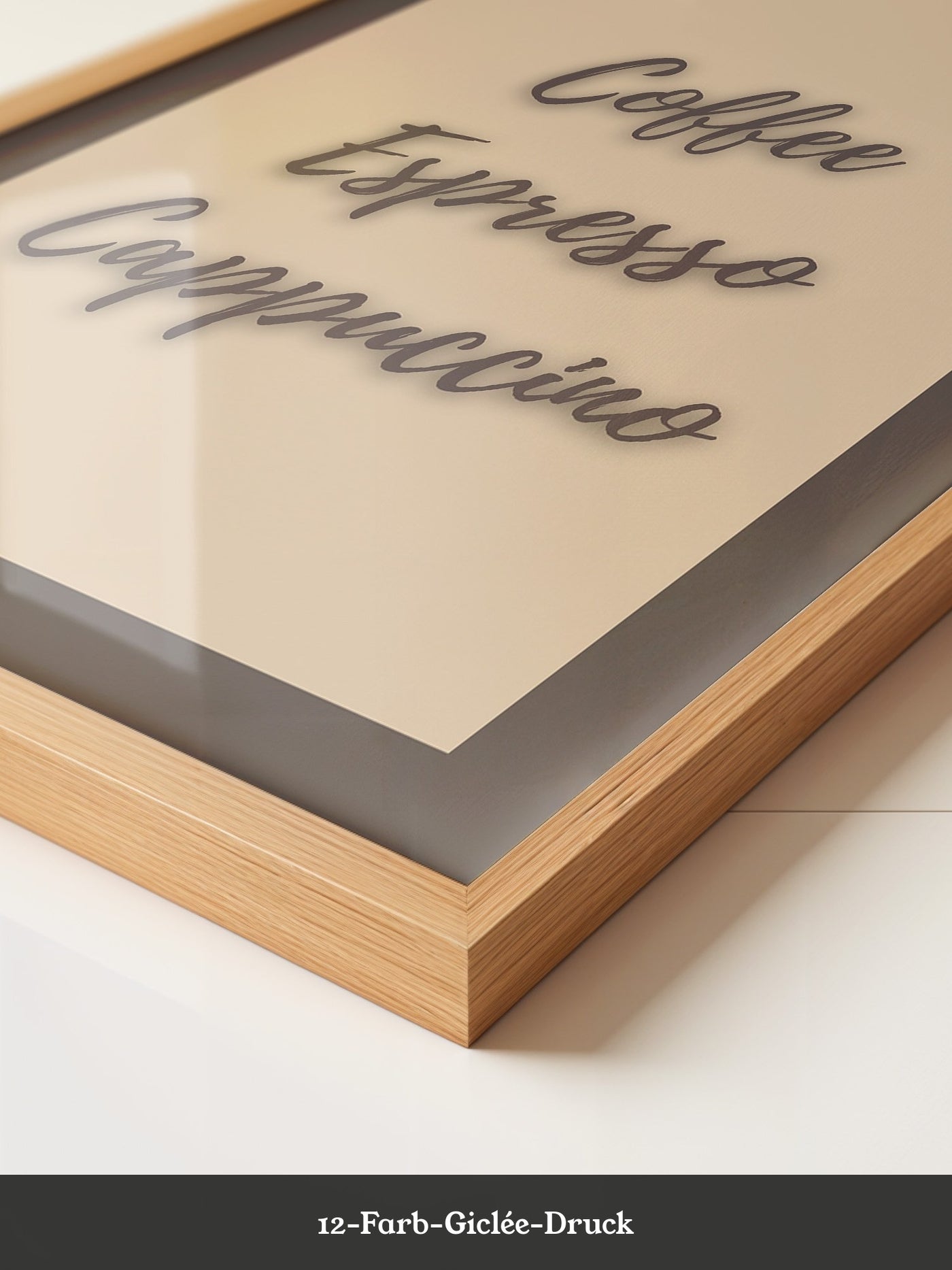 Kaffeegenuss Schriftart Braun