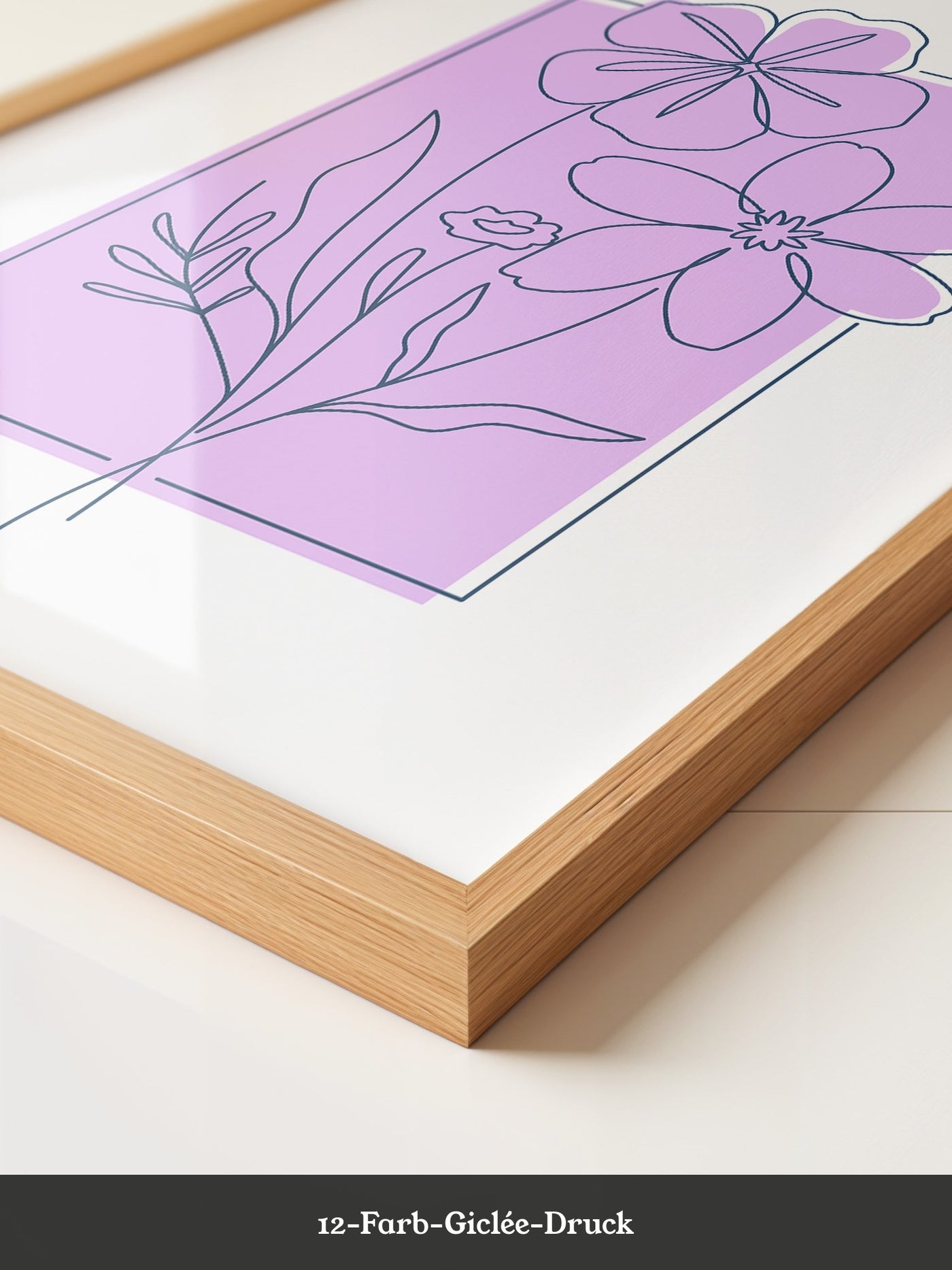 Blumen Umriss lila Hintergrund