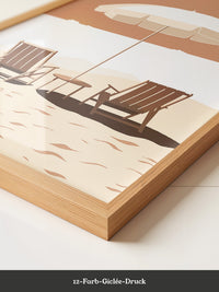 Strandstühle Schirm Minimalistisch