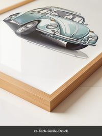 Käfer Hellblau Illustration