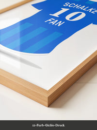 Blaues Trikot Rückansicht