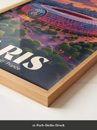 PSG Stadion Abenddämmerung
