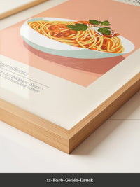 Spaghetti Bolognese Pastellfarben