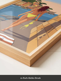 Strand Frau Blick Meer