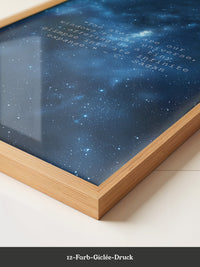 Sternenhimmel Zitat Universum Blau