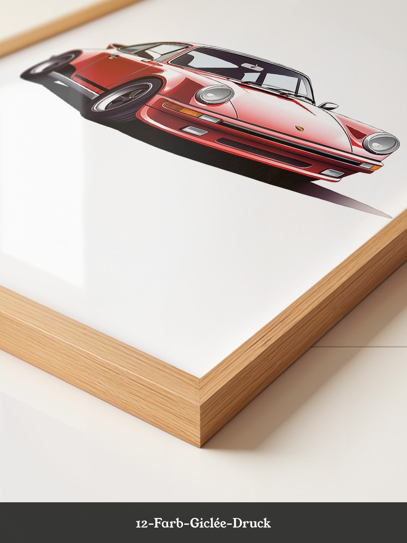 Roter Porsche 911 Illustration