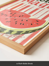 Melone Streifen Retro