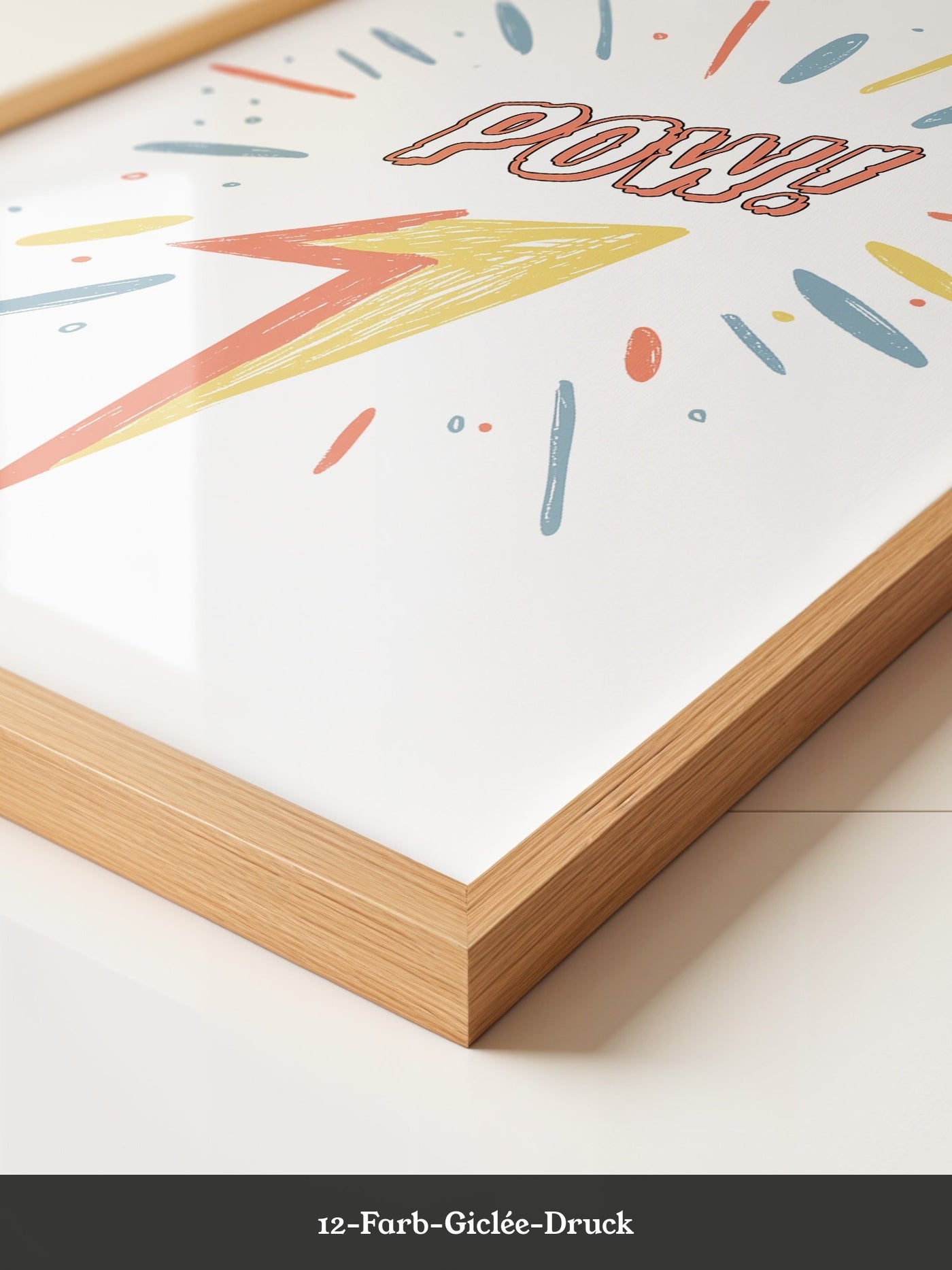 Comic-Blitz Pop-Art Farbig