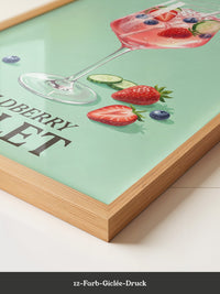 Wildbeeren Cocktail Aquarell