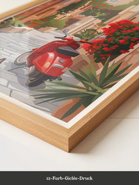 Roter Roller Italienische Gasse