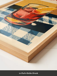 Negroni Glas Retro-Muster