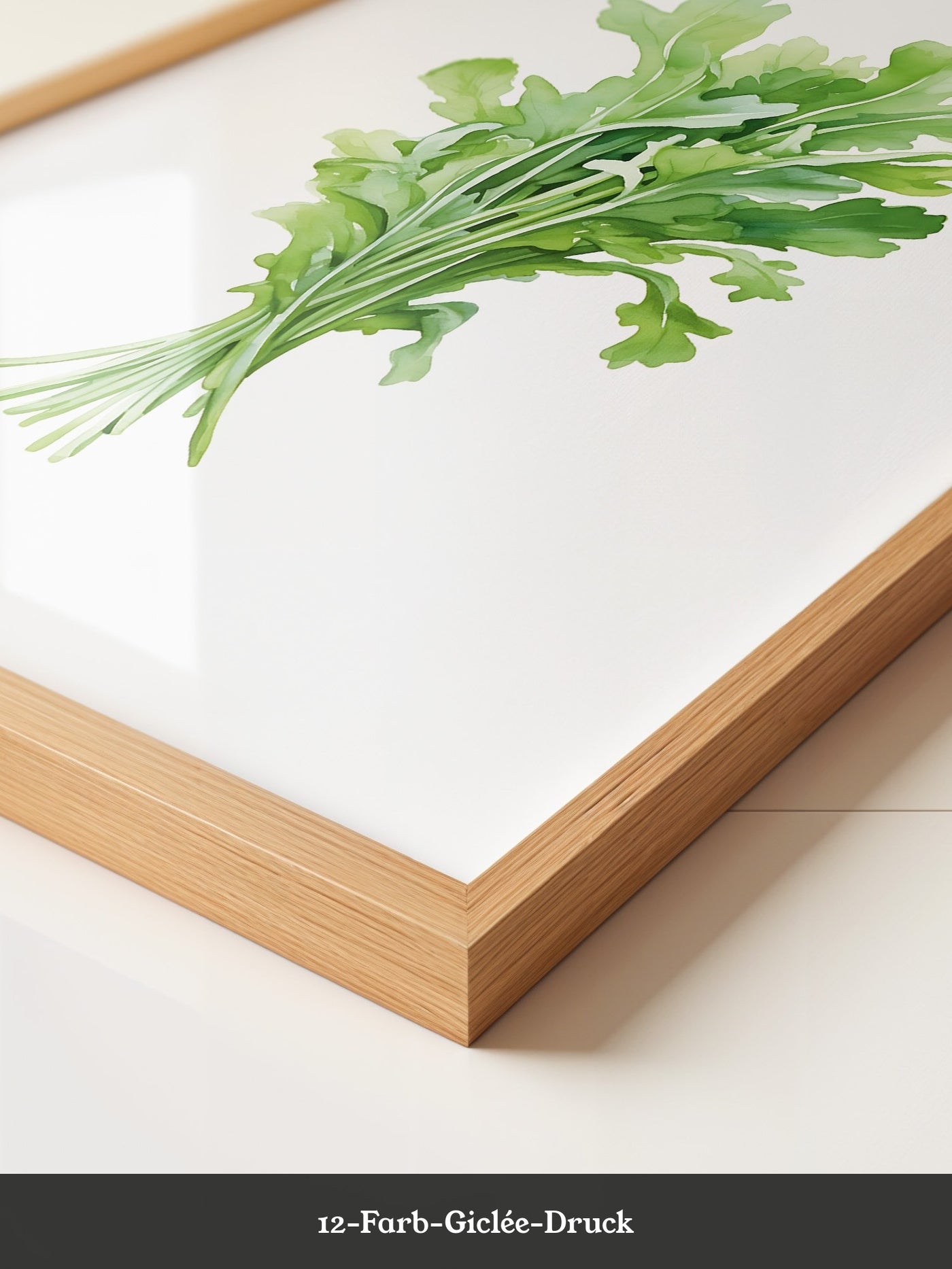 Rucola Aquarell Grünnuancen