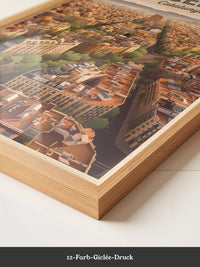 Barcelona Stadtpanorama Dämmerung
