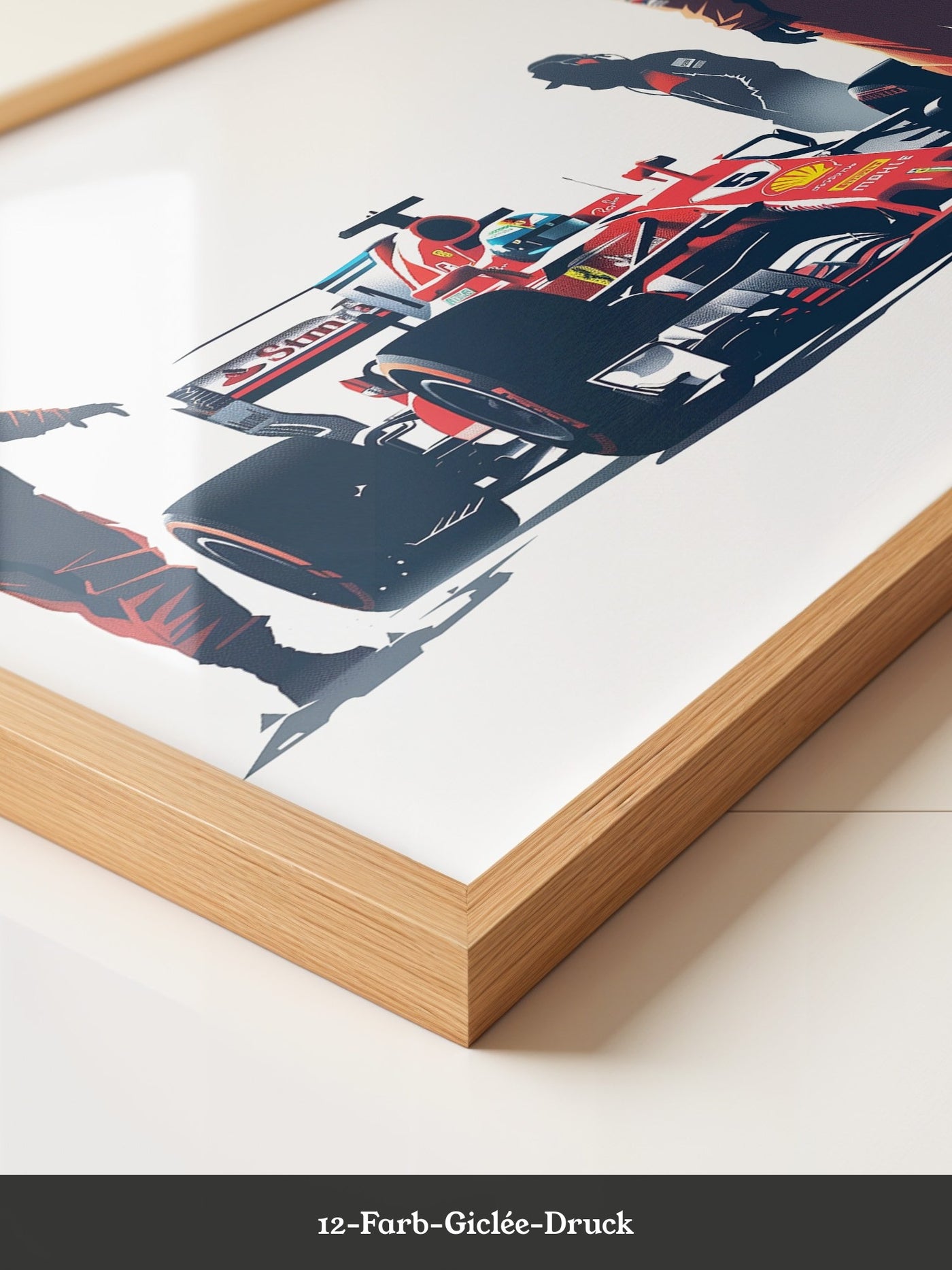 Formel 1 Boxenstopp Retro-Stil