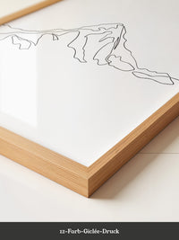 Berglinie minimalistisch