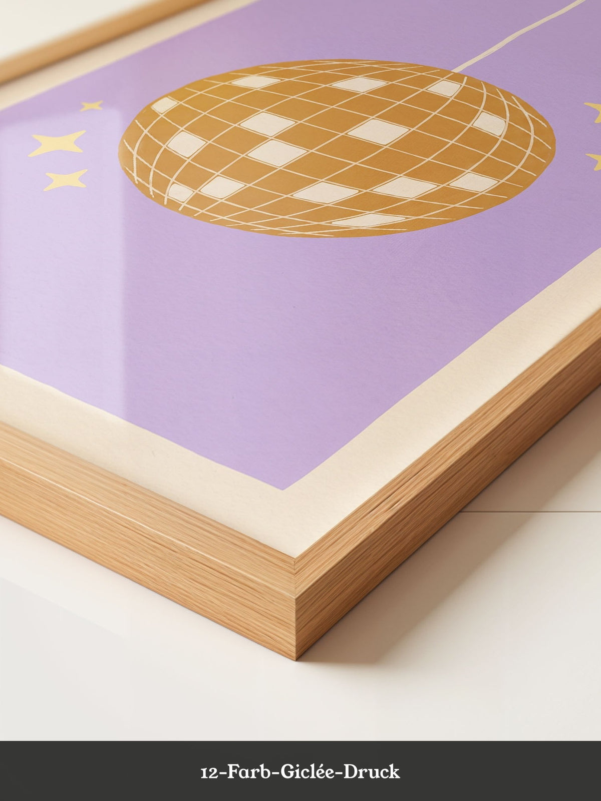 Discokugel Lila Poster