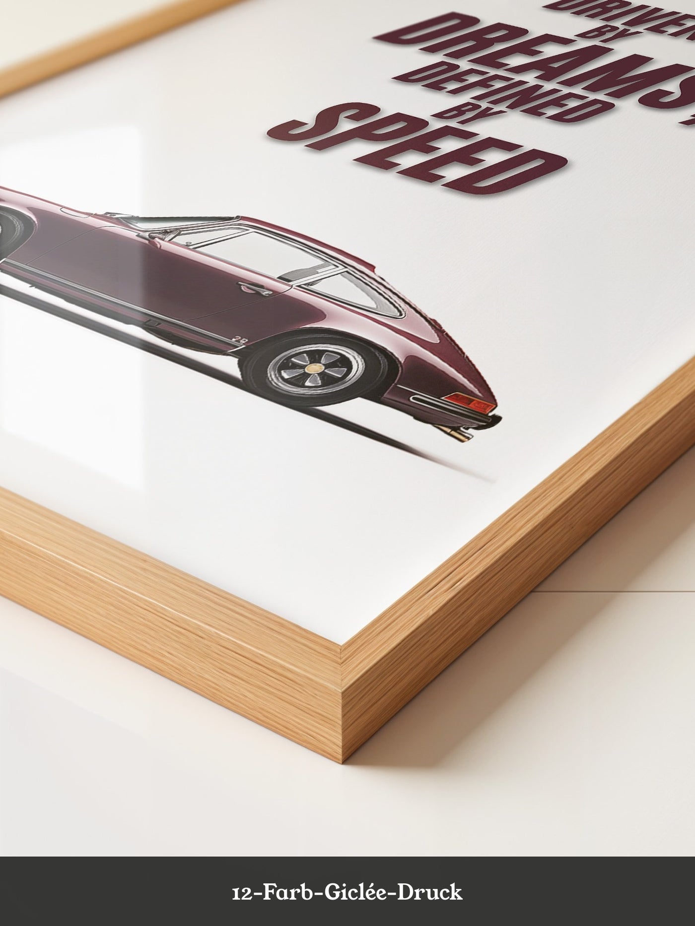 Porsche Auto seitlich Retro