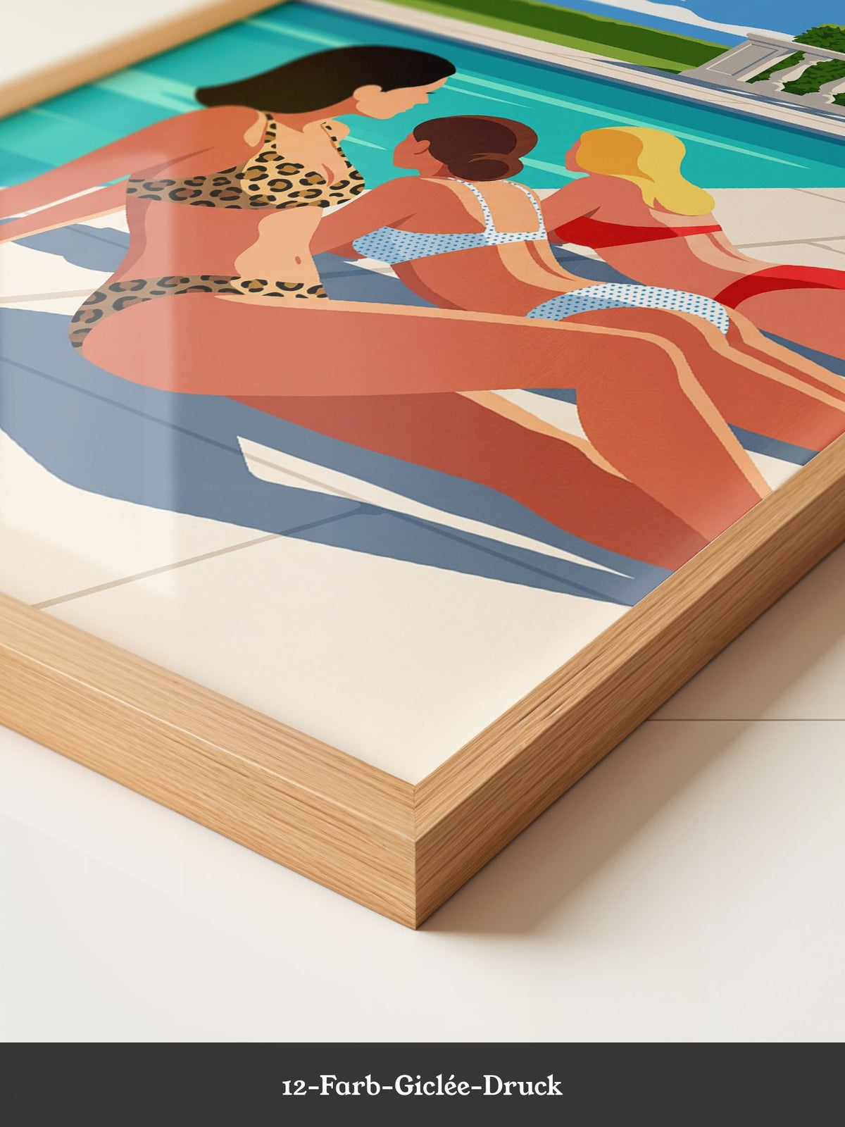 Poolside Retro Illustration