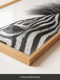 Zebra Detail Schwarzweiß