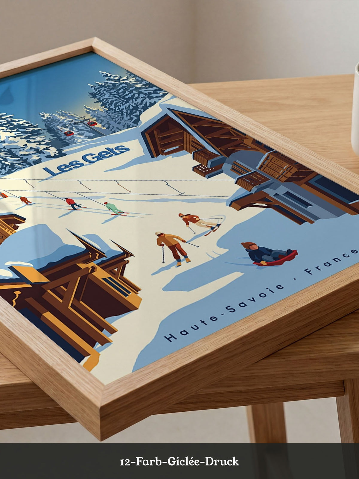 Winterliche Skiszene