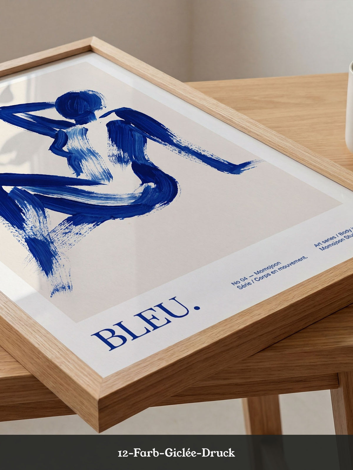Abstrakte Figur Blau