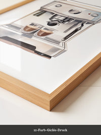 Espressomaschine Aquarellstil