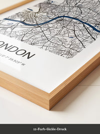 London Karte minimalistisch