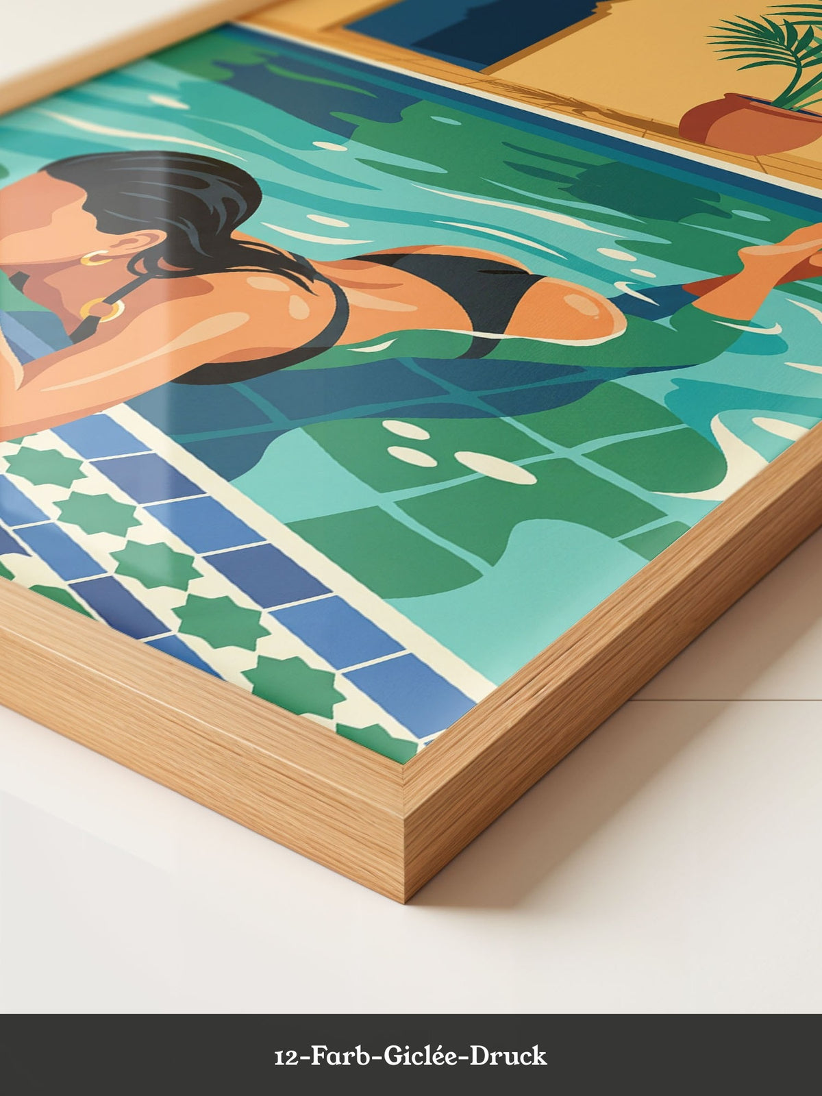Pool Moment Retro Illustration